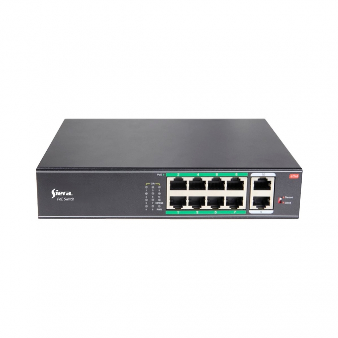 SWT 1008S - Switch PoE de 8 portas